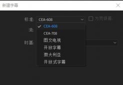 PR字幕标准如何选择详细教程